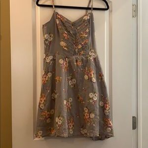 Gray floral sundress Lauren Conrad